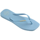 Chinelo Havaianas Slim Square Logo Pop Up Azul Lavanda