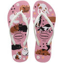 Chinelo Havaianas Top Pets Feminina Original Adulto Confortável e Antiderrapante