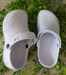 Babuche Feminino Branco Profissional Saúde - Leve Confortável