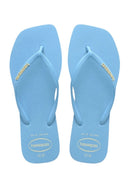 Chinelo Havaianas Feminino Slim Square PopUp Azul Lavanda - Tendência