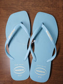 Chinelo Havaianas Feminino Slim Square PopUp Azul Lavanda - Tendência