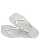 Chinelo Havaianas Feminino Slim Square Quadrada Branca - Tendência
