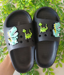 Chinelo Slide Unissex Tira Larga  Personalizado Com Pingente