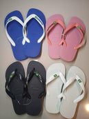 Chinelo Havaianas Brasil Clássico Branco, Preto, Rosa e Azul Naval - Ícone Unissex Original