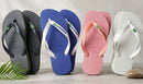 Chinelo Havaianas Brasil Clássico Branco, Preto, Rosa e Azul Naval - Ícone Unissex Original