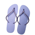 Chinelo Havaianas Feminino Slim Tube Tira Fina - Dourado e Lilás Original