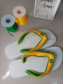 Chinelo Havaianas Top Branco Personalizado Brasil Original