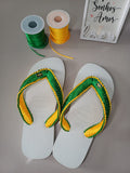 Chinelo Havaianas Top Branco Personalizado Brasil Original