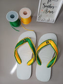 Chinelo Havaianas Top Branco Personalizado Brasil Original