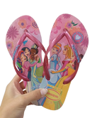 Chinelo Havaianas Kids Slim Princess Rosa Glow Original Feminino