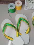 Chinelo Havaianas Top Branco Personalizado Brasil Original