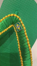 Chinelo Havaianas Top Verde Pátria Personalizado Brasil Original